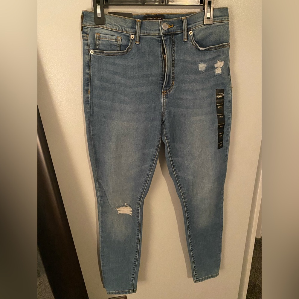 Banana Republic high rise skinny jeans. Size 29/8